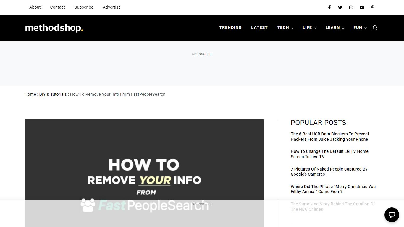 How To Remove Your Info From FastPeopleSearch - MethodShop